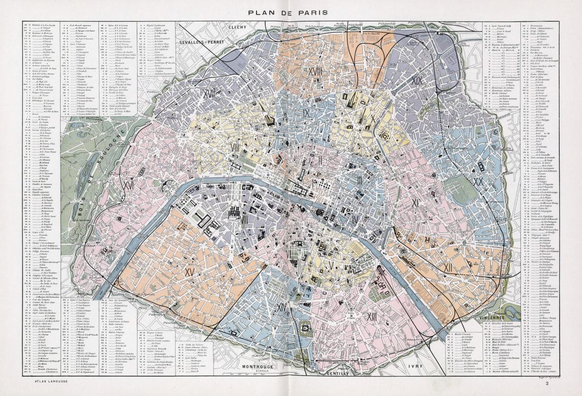 નકશો પોરિસ 1900