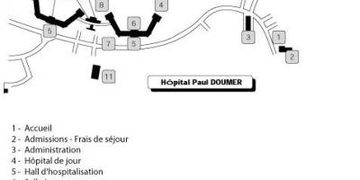 નકશો પોલ Doumer હોસ્પિટલ