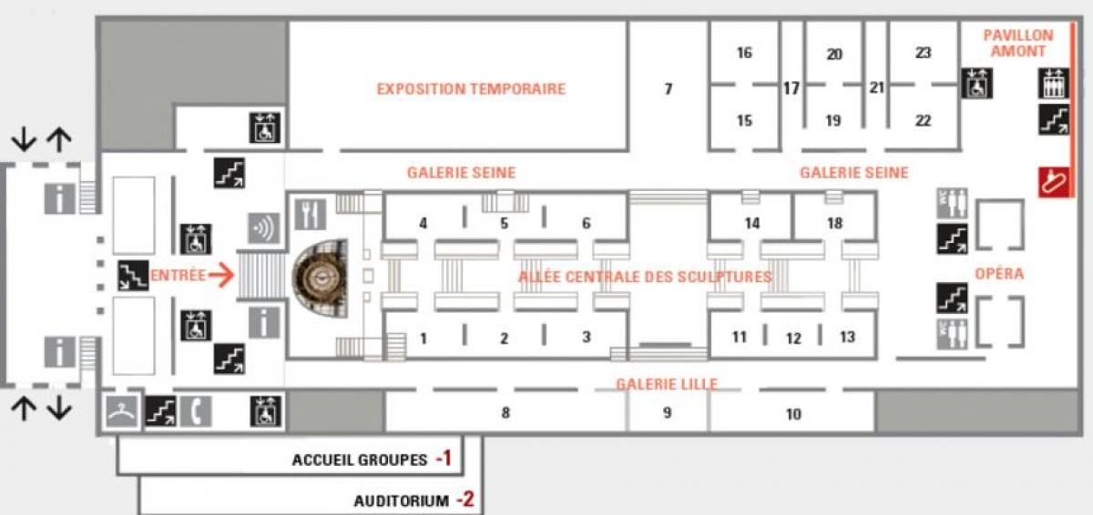નકશો Musée d ' Orsay