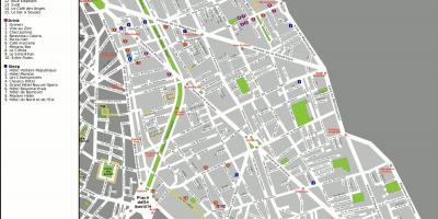 નકશો 11 મા વહીવટી પોરિસ