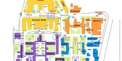 નકશો રેમન્ડ-Poincaré હોસ્પિટલ