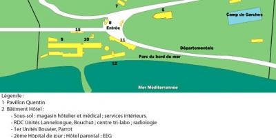 નકશો સાન Salvadour હોસ્પિટલ